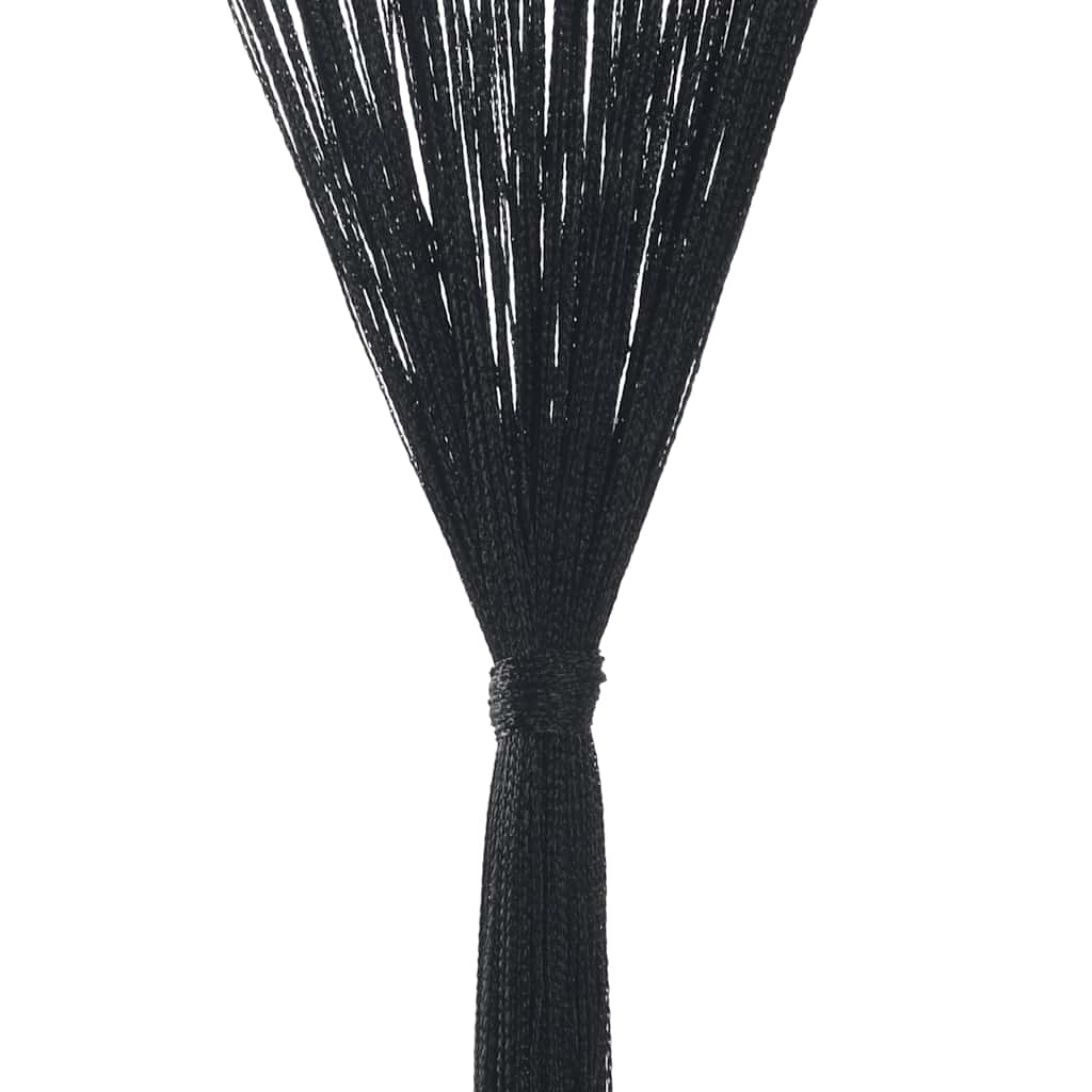 Cortinas de fios 2 pcs 100x250 cm azul