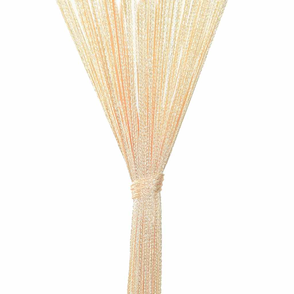 Cortinas de fios 2 pcs 100x250 cm azul