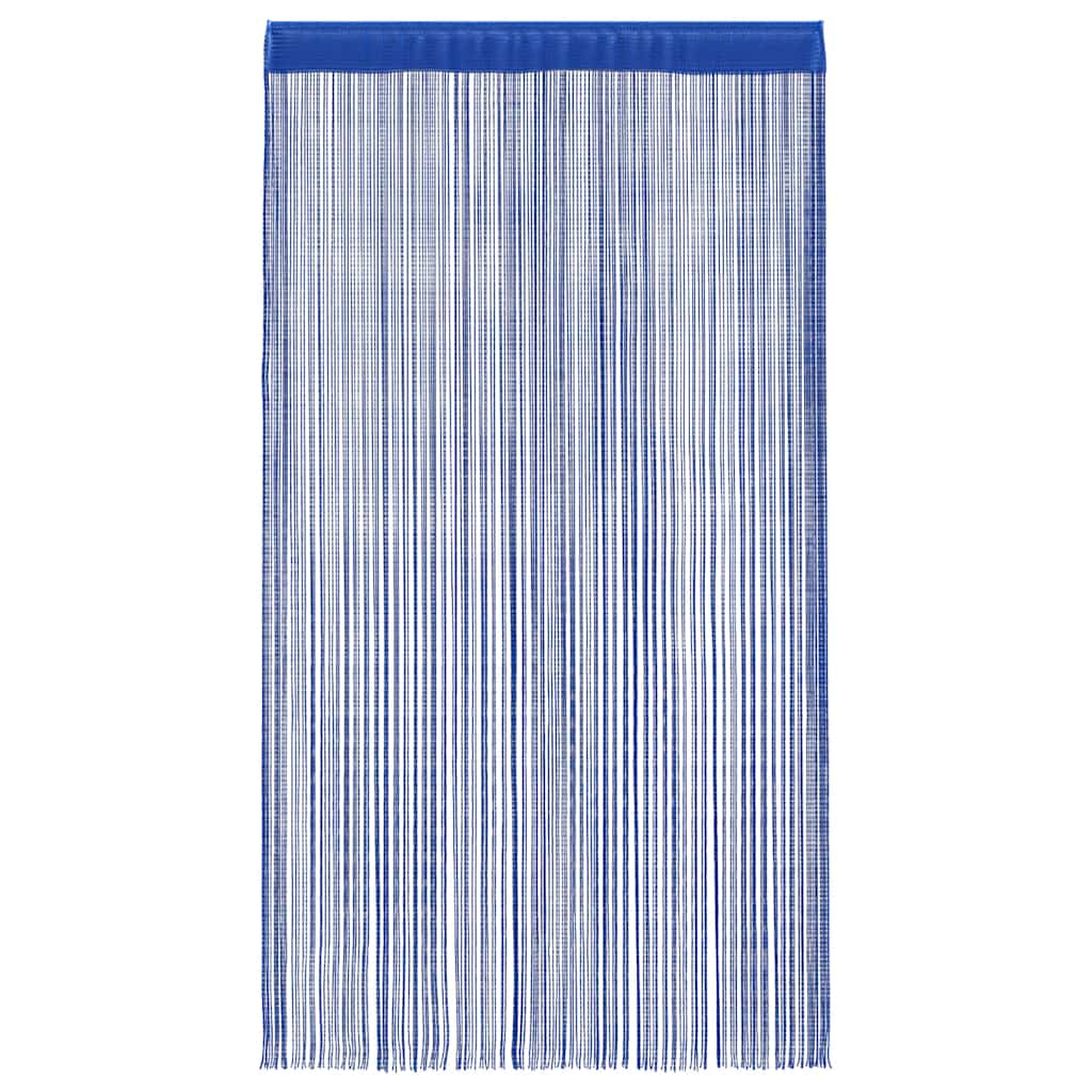 Cortinas de fios 2 pcs 100x250 cm azul