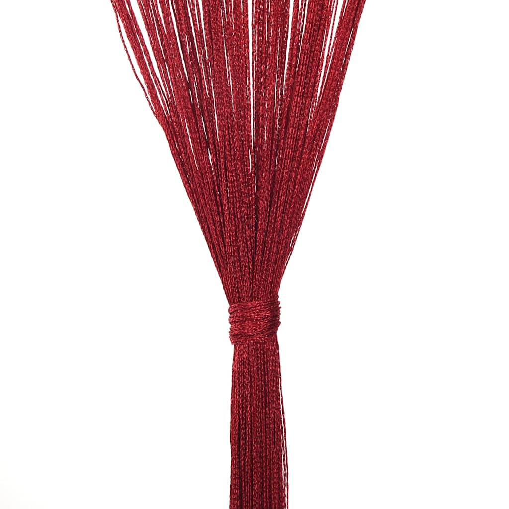 Cortinas de fios 2 pcs 100x250 cm azul