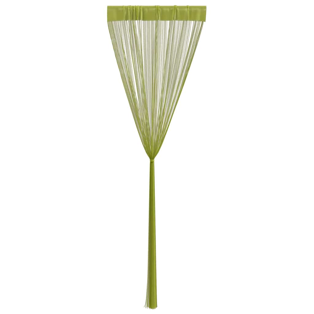 Cortinas de fios 2 pcs 100x250 cm azul