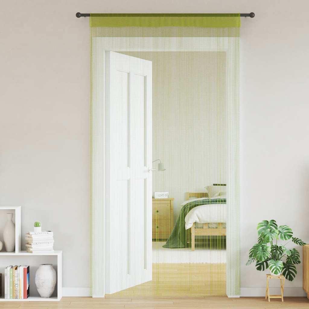 Cortinas de fios 2 pcs 100x250 cm azul