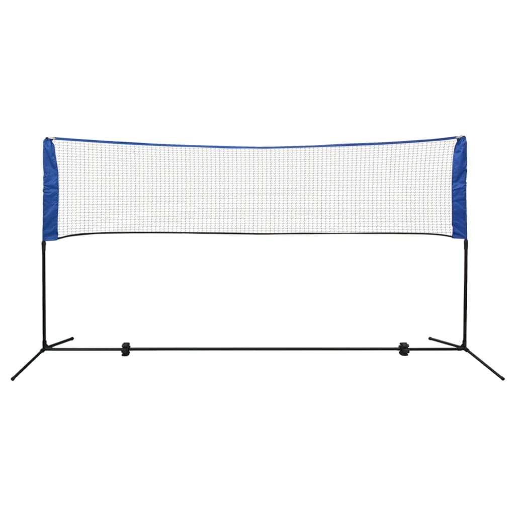 Conjunto rede de badminton com volantes 300 x 155 cm