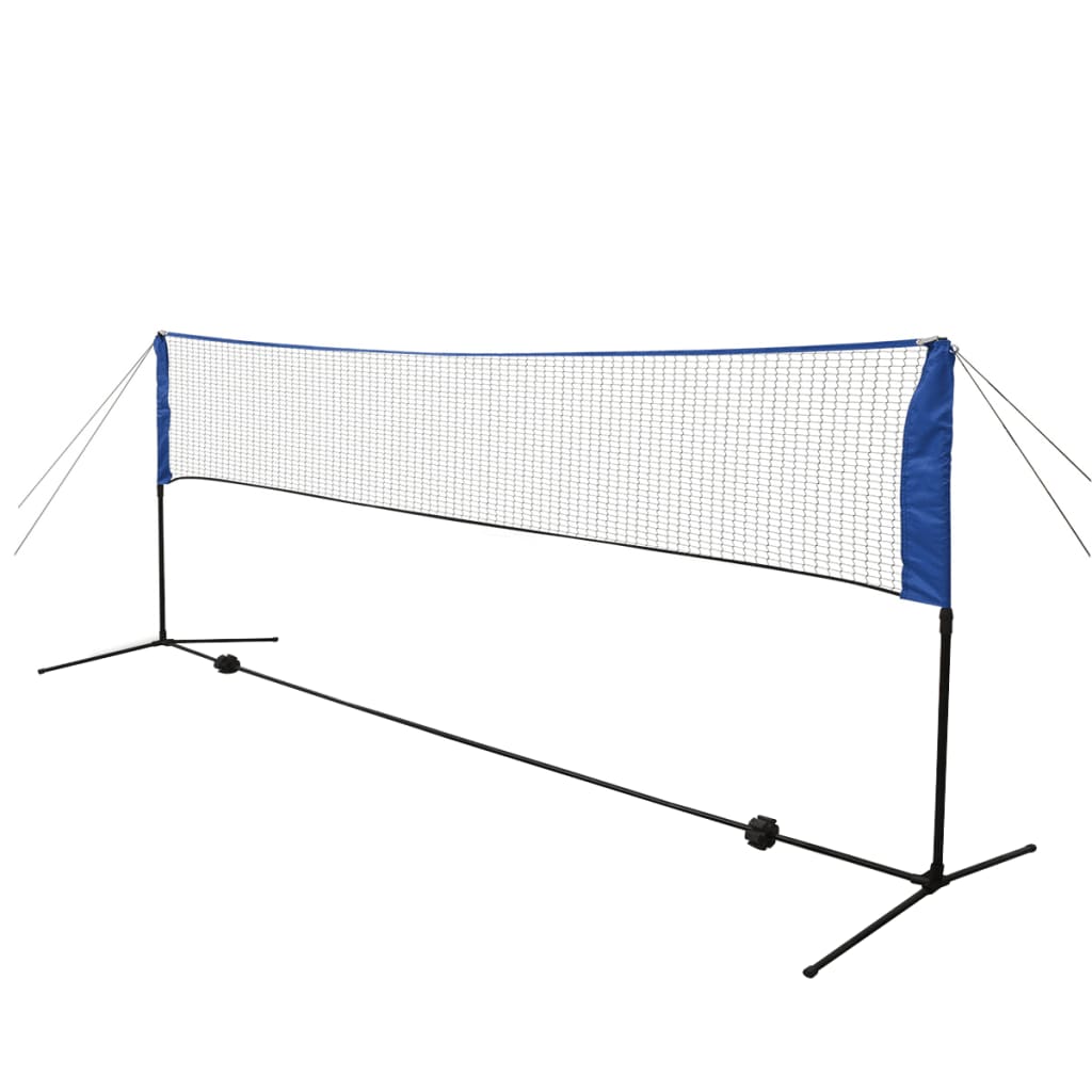 Conjunto rede de badminton com volantes 300 x 155 cm