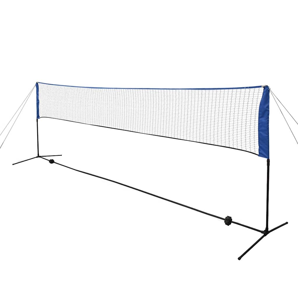 Conjunto rede de badminton com volantes 500 x 155 cm