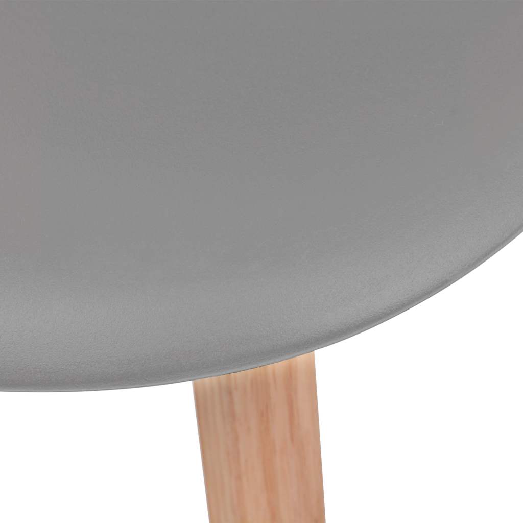 Cadeiras de jantar 6 pcs plástico branco
