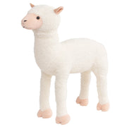 Brinquedo de montar alpaca peluche branco XXL