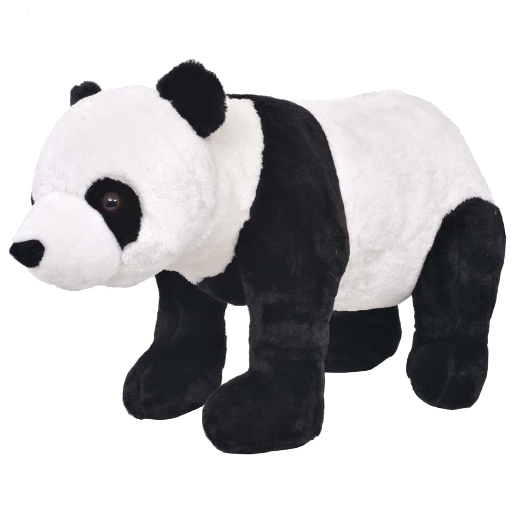 Brinquedo de montar panda peluche preto e branco XXL