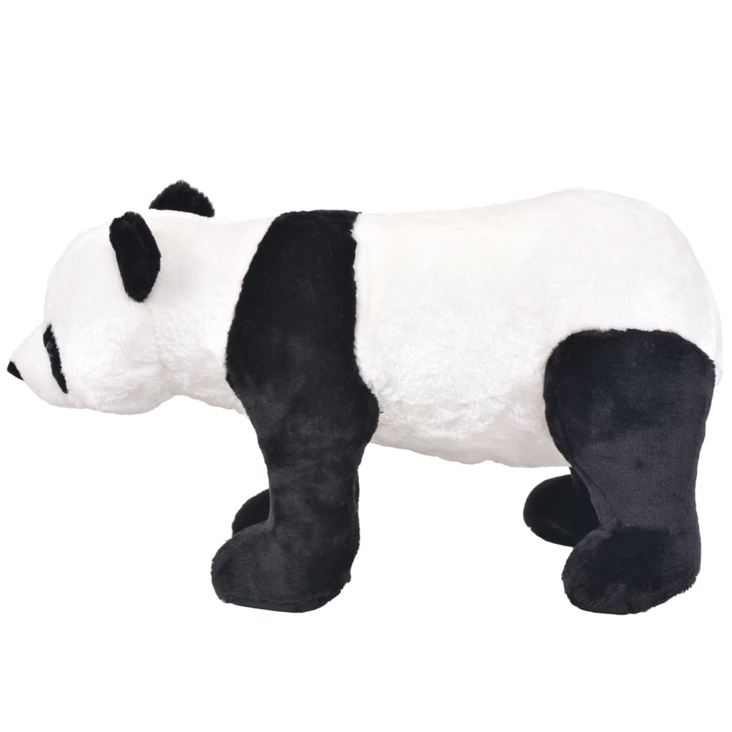 Brinquedo de montar panda peluche preto e branco XXL