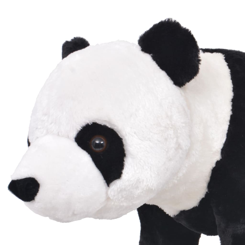 Brinquedo de montar panda peluche preto e branco XXL