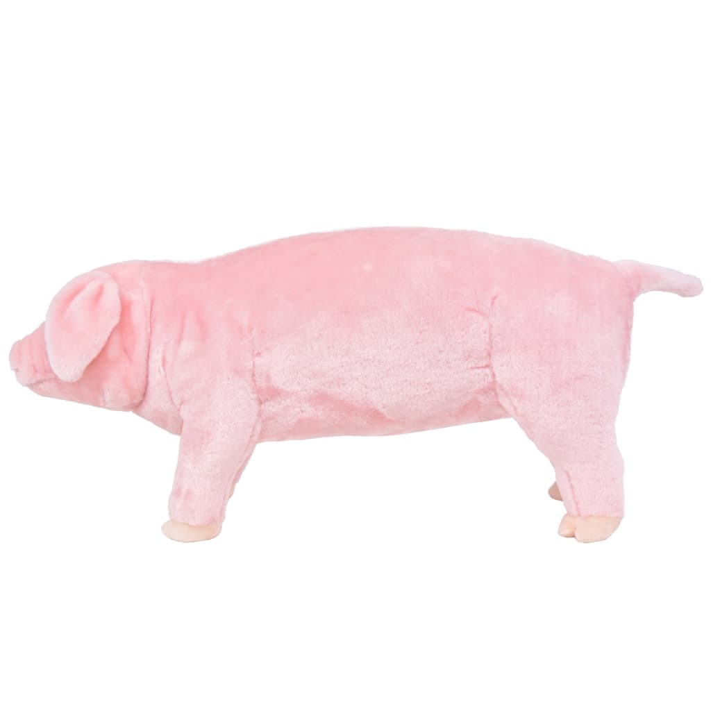 Brinquedo de montar porco peluche rosa XXL