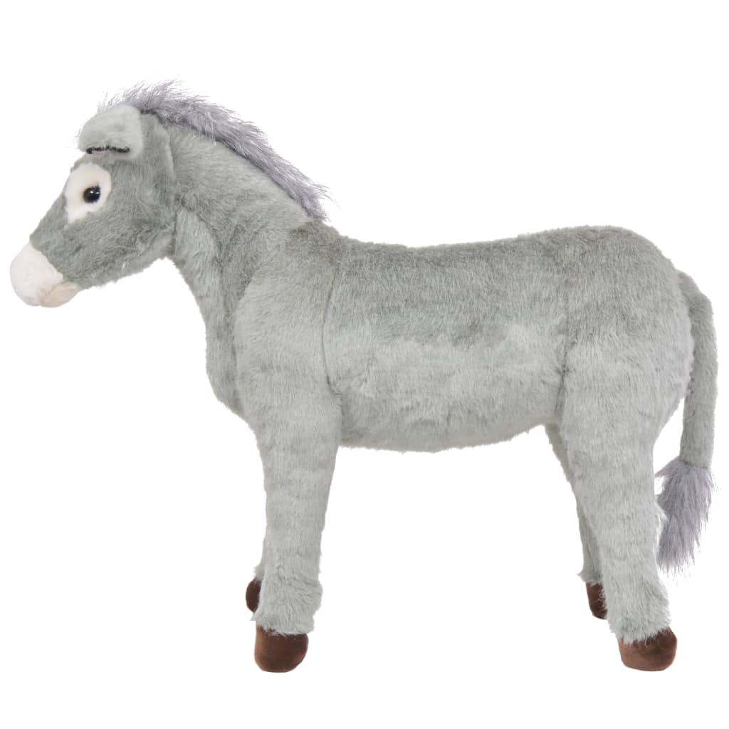 Burro de montar em peluche cinzento XXL