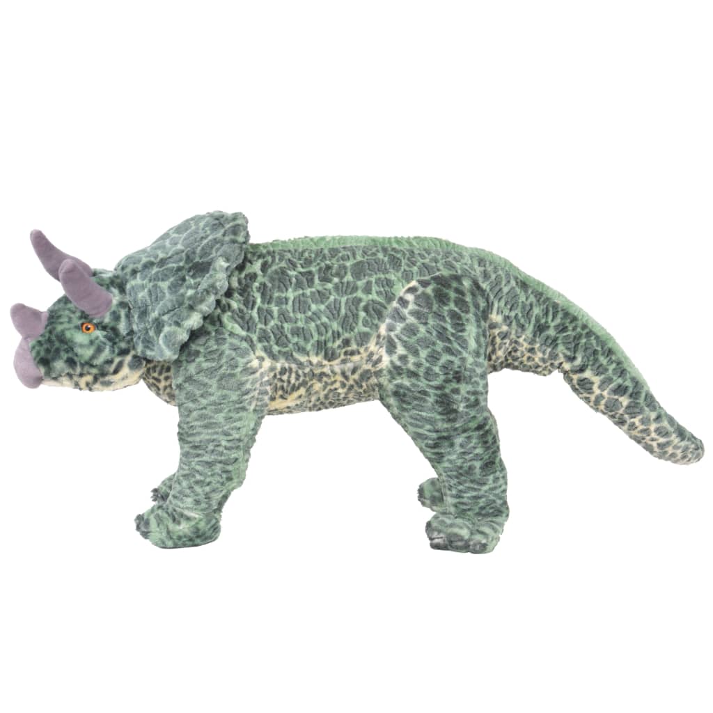 Brinquedo de montar dinossauro triceratops peluche verde XXL