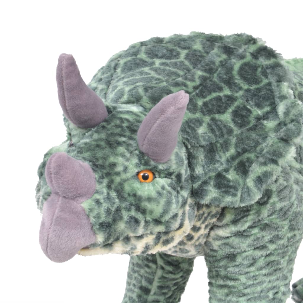 Brinquedo de montar dinossauro triceratops peluche verde XXL