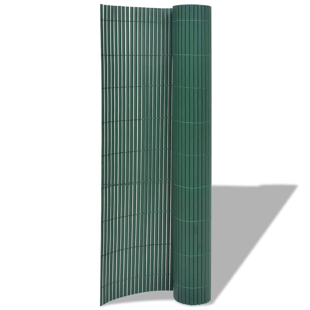 Cerca de jardim dupla face 90x300 cm PVC verde