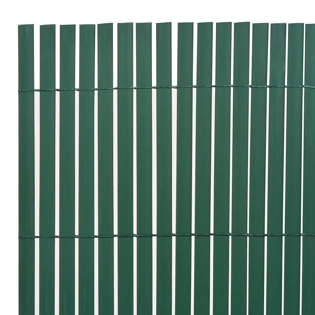 Cerca de jardim dupla face 90x300 cm PVC verde
