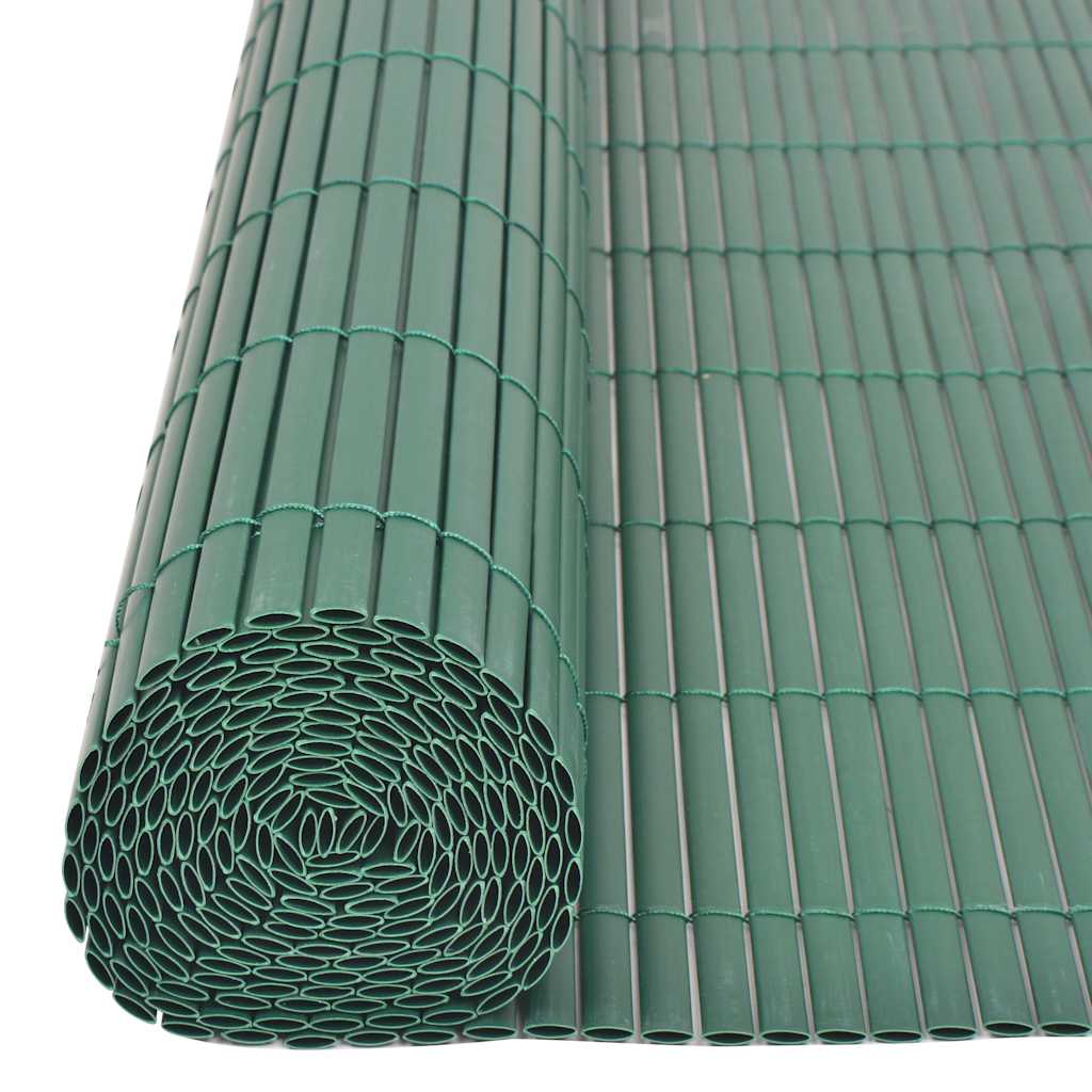 Cerca de jardim dupla face 90x300 cm PVC verde