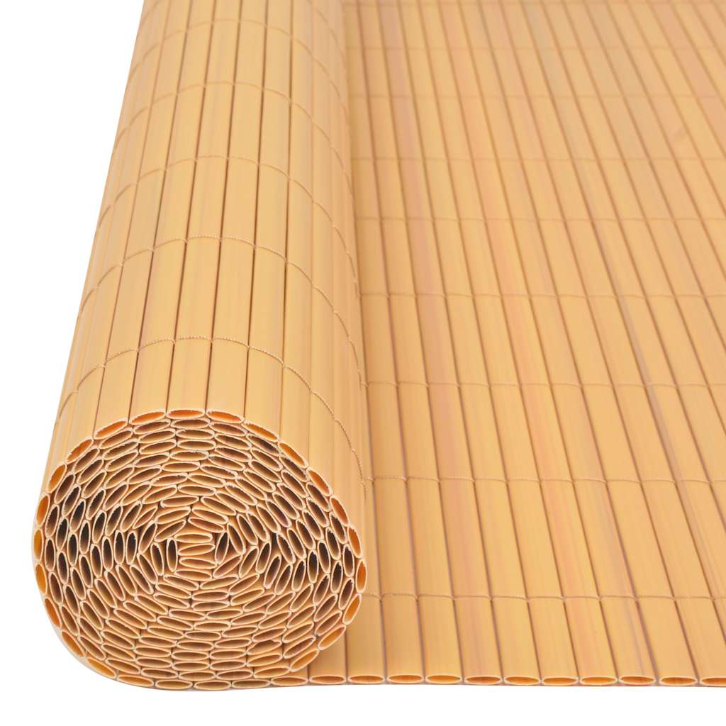 Cerca de jardim dupla face PVC 90x300 cm amarelo
