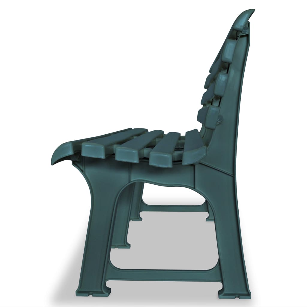 Banco de jardim 145,5 cm plástico verde