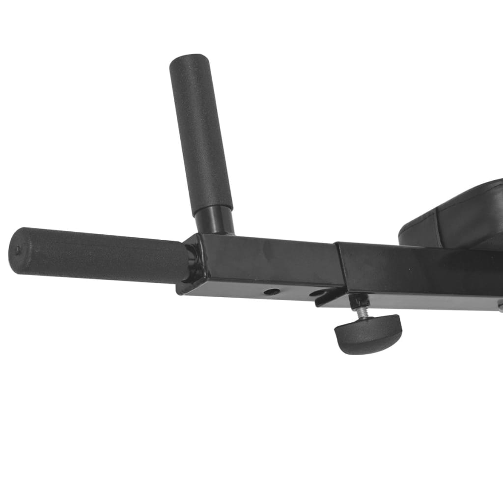 Estação de dips para montagem na parede preta