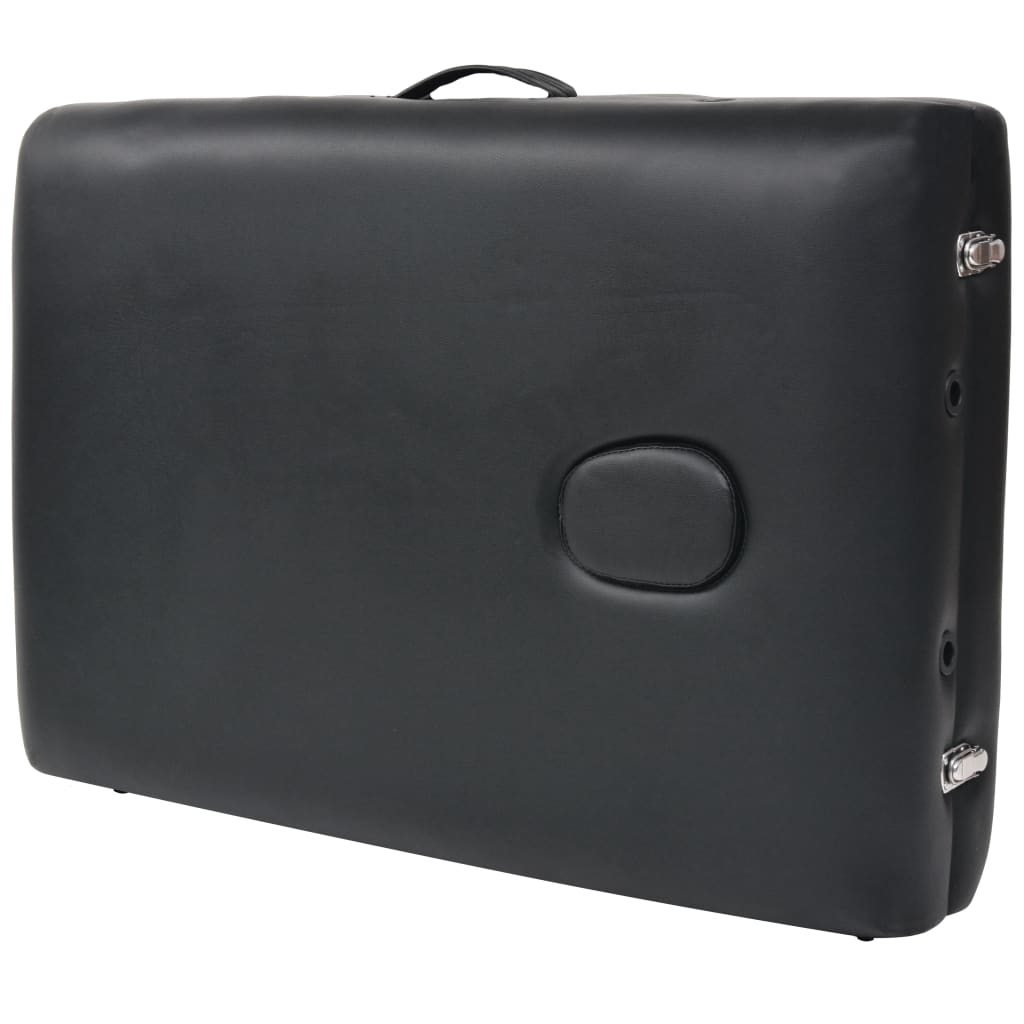 Mesa de massagem dobrável de 2 zonas 10 cm espessura branco