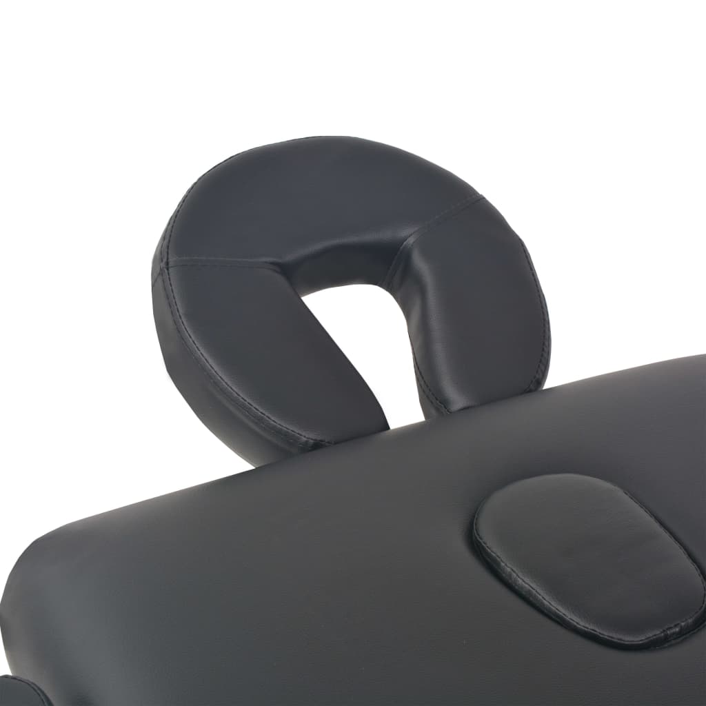 Mesa de massagens dobrável 3 zonas 10 cm espessura branco