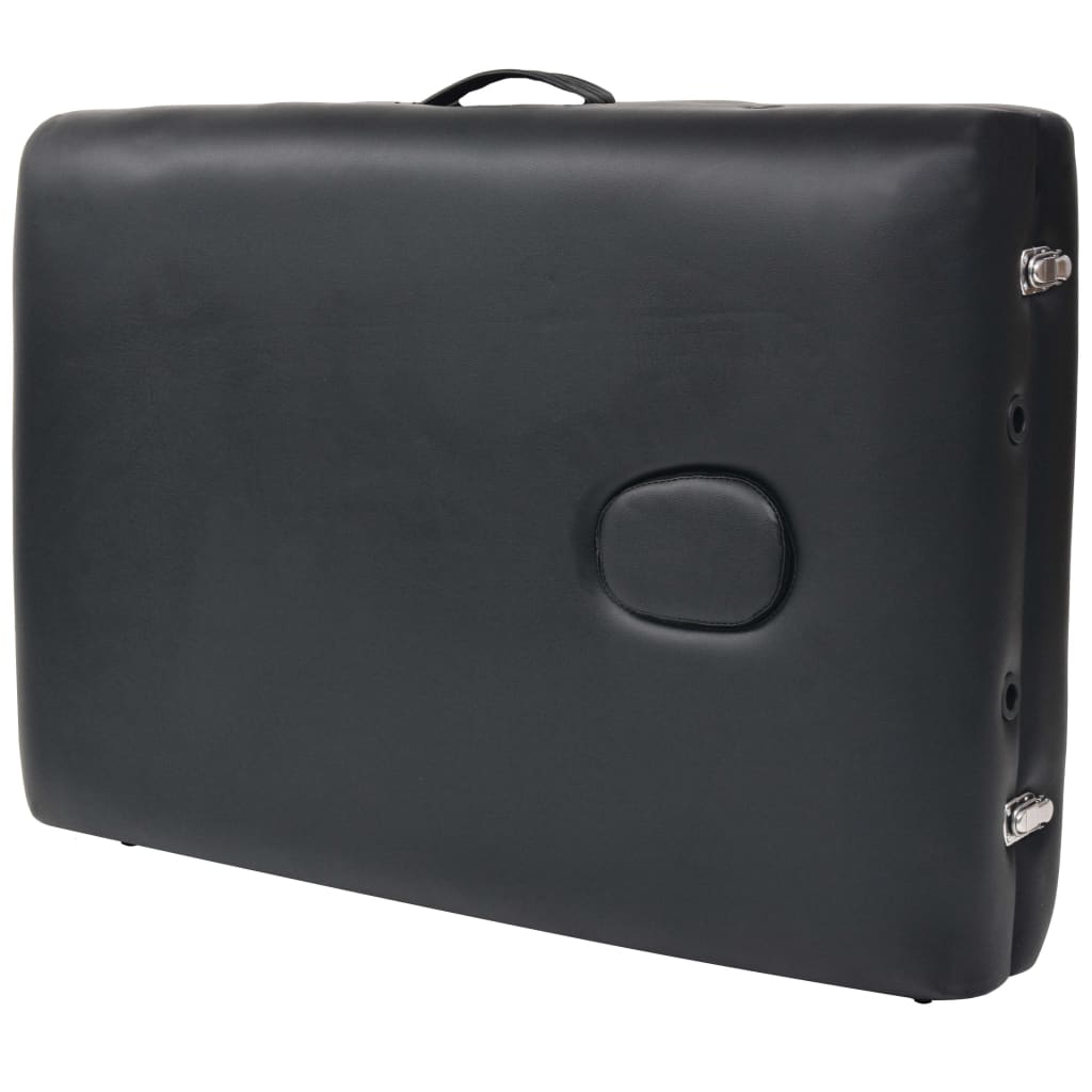 Mesa de massagens dobrável 3 zonas 10 cm espessura branco