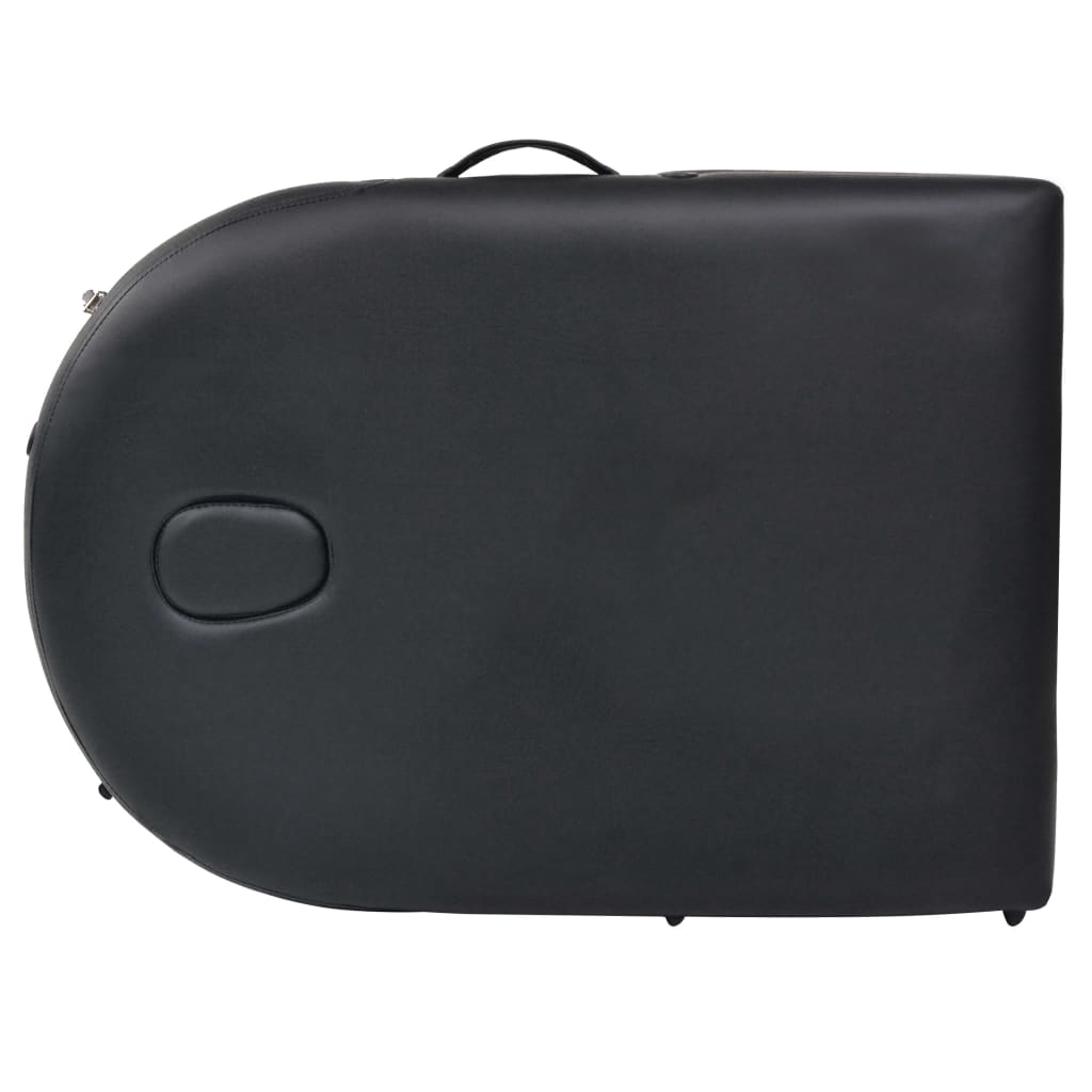 Mesa de massagem dobrável c/ 2 rolos 4cm espessura oval branco