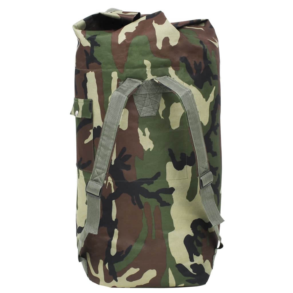 Saco de pano estilo militar 85 L camuflagem