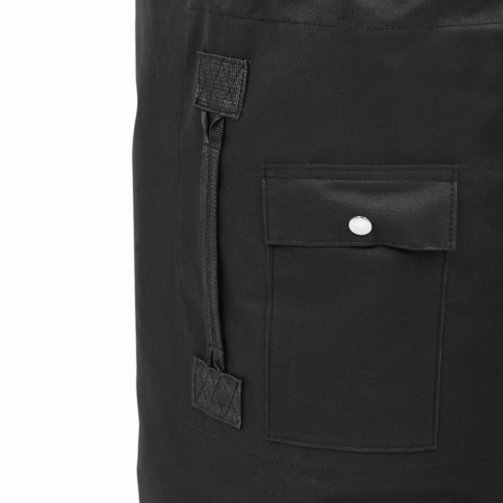 Saco de pano estilo militar 85 L preto