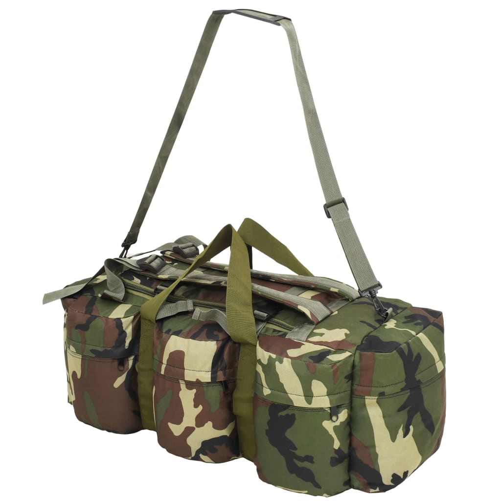Saco de lona estilo militar 3-em-1 45 L camuflagem