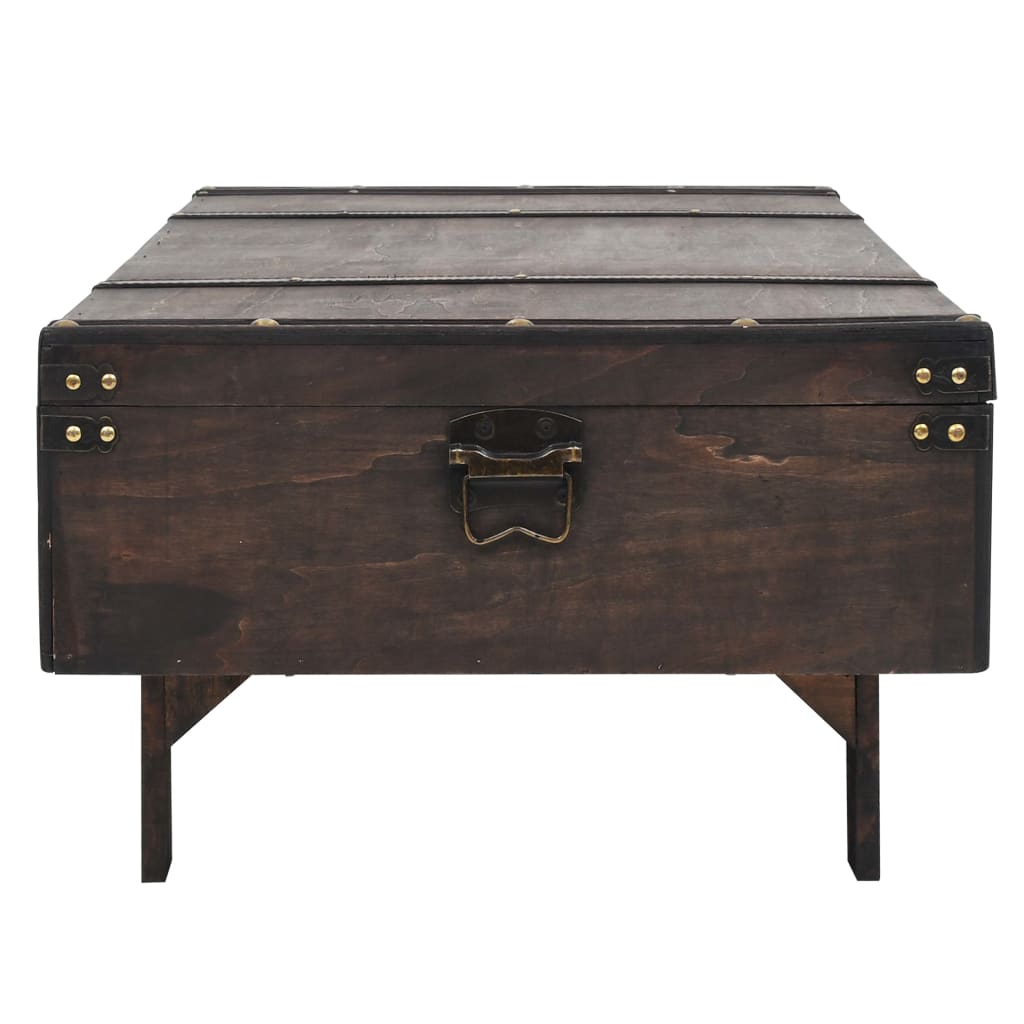 Mesa de centro contraplacado estilo vintage 120x55x35 cm