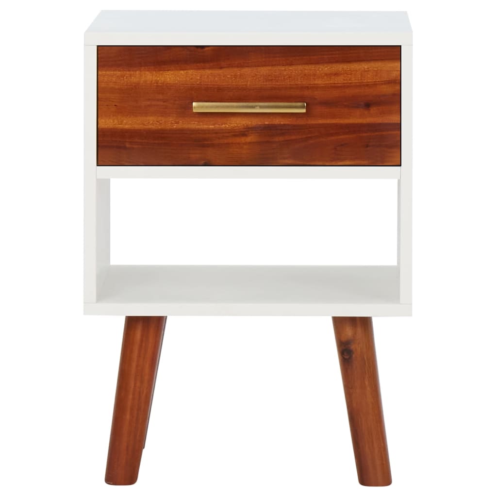 Mesas de cabeceira 2 pcs 40x30x57 cm madeira de acácia maciça