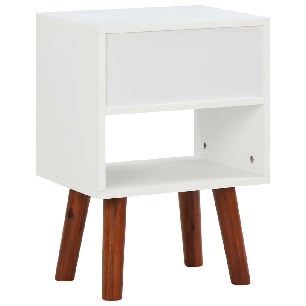Mesas de cabeceira 2 pcs 40x30x57 cm madeira de acácia maciça
