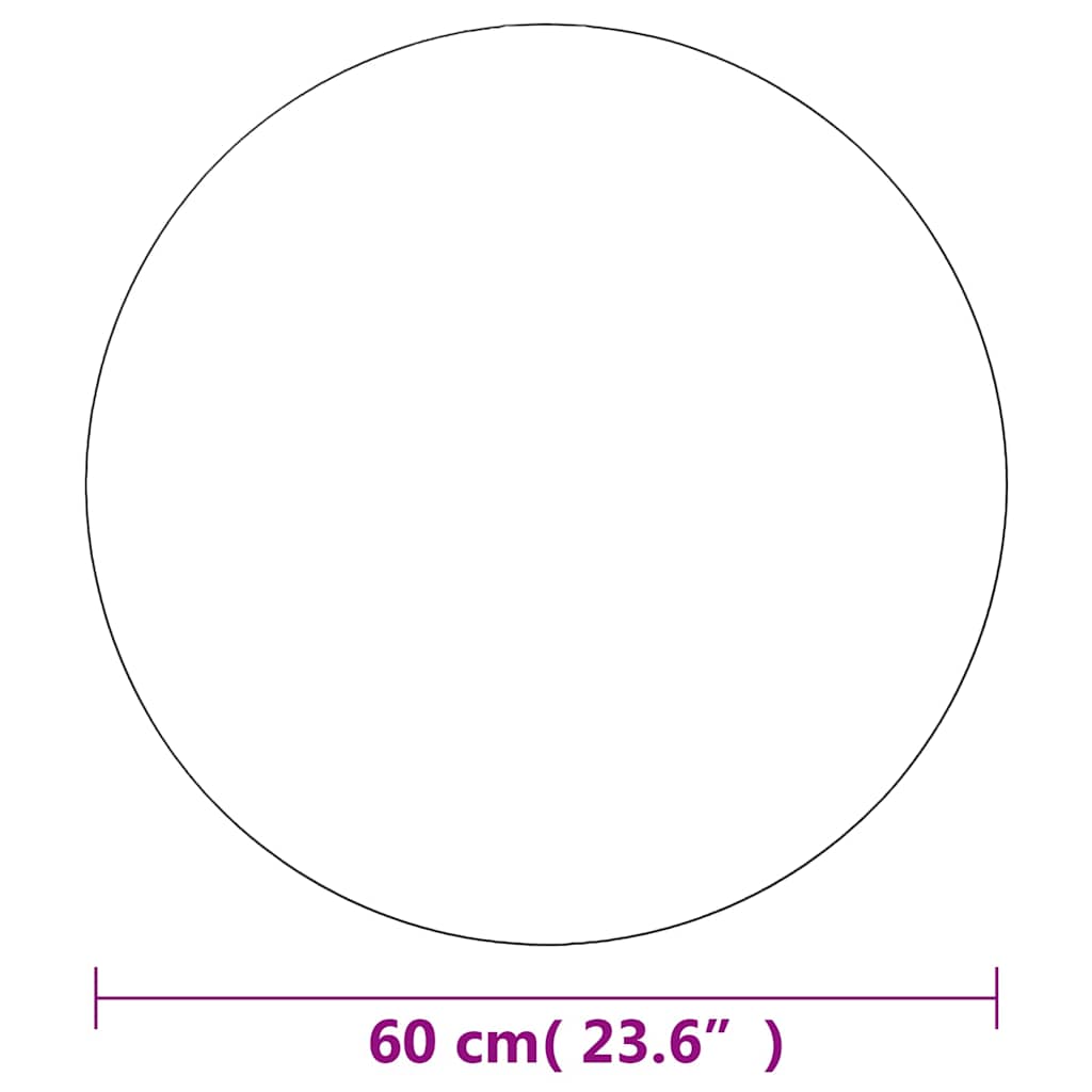 Espelhos de parede 2 pcs 40 cm vidro redondo
