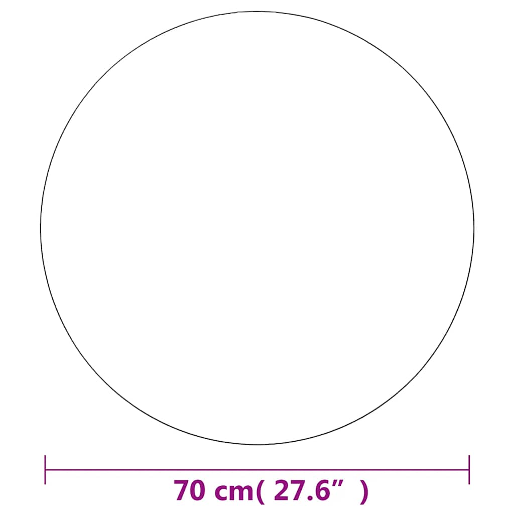 Espelhos de parede 2 pcs 40 cm vidro redondo