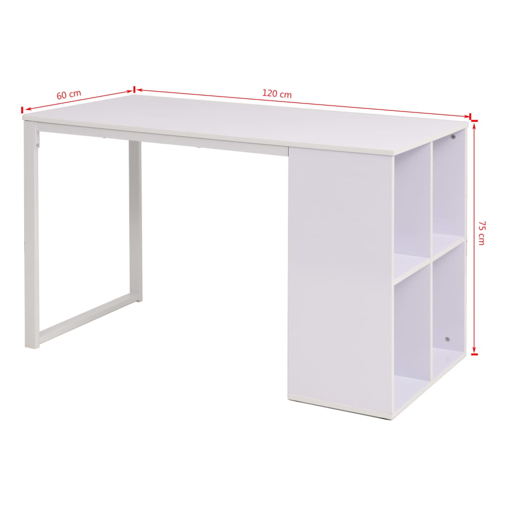 Secretária 120x60x75 cm branco