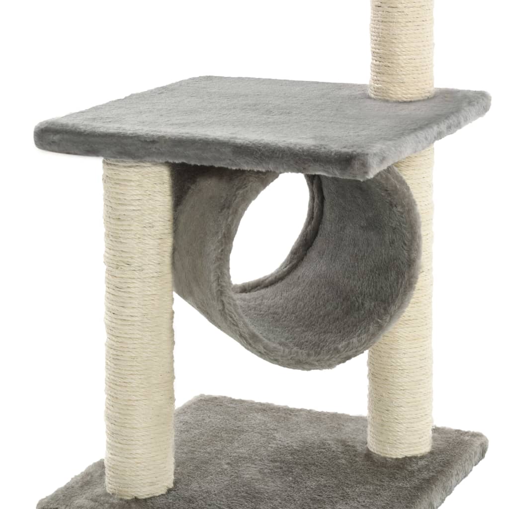 Árvore p/ gatos c/ postes arranhadores sisal 65 cm azul escuro