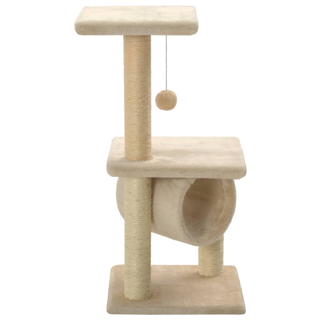 Árvore p/ gatos c/ postes arranhadores sisal 65 cm azul escuro