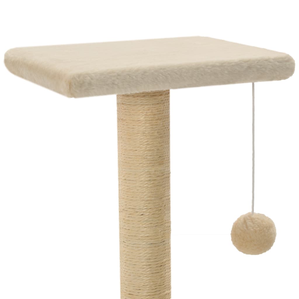 Árvore p/ gatos c/ postes arranhadores sisal 65 cm azul escuro