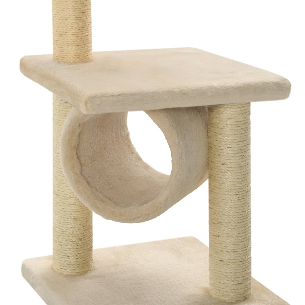 Árvore p/ gatos c/ postes arranhadores sisal 65 cm azul escuro