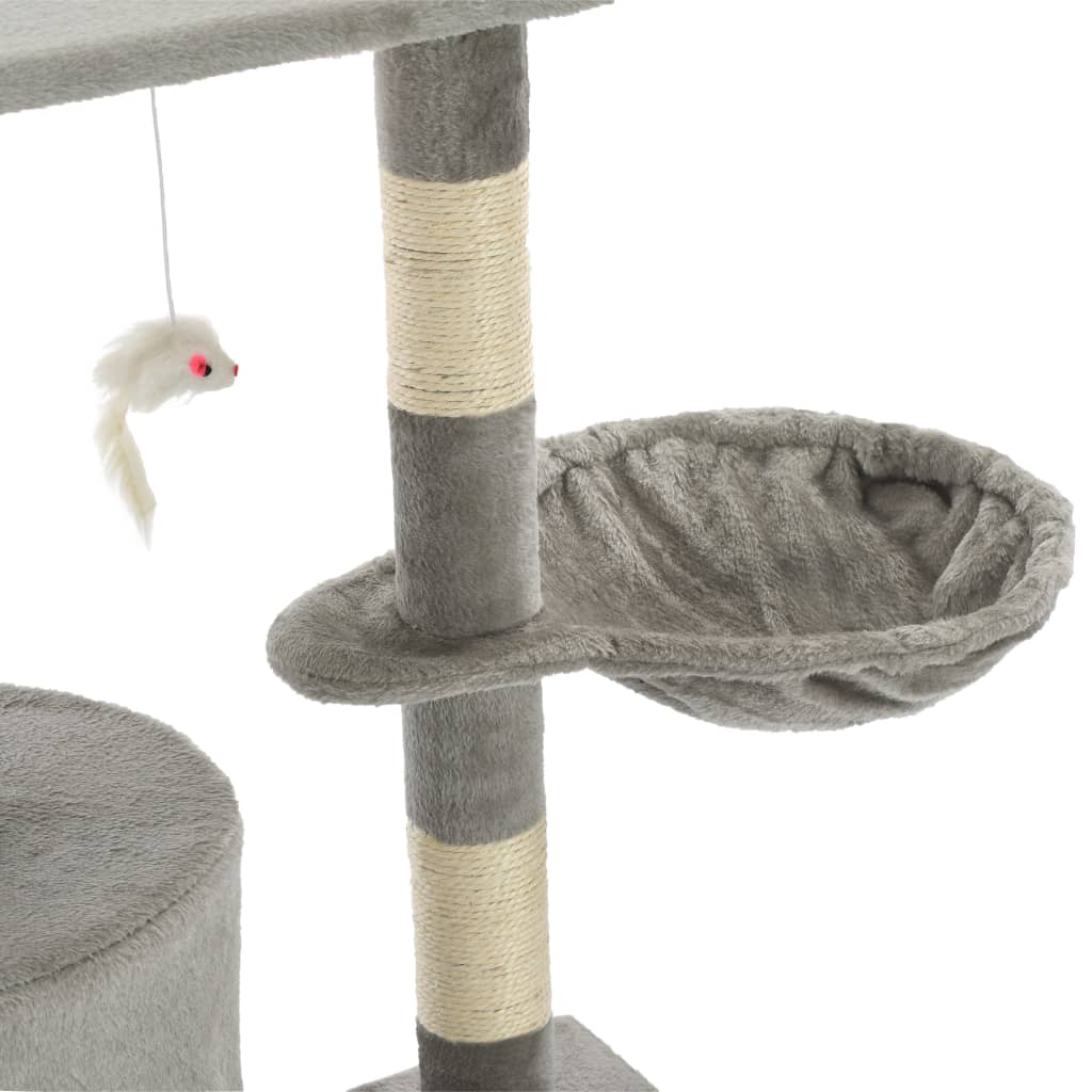 Árvore p/ gatos c/ postes arranhadores sisal 138 cm azul escuro