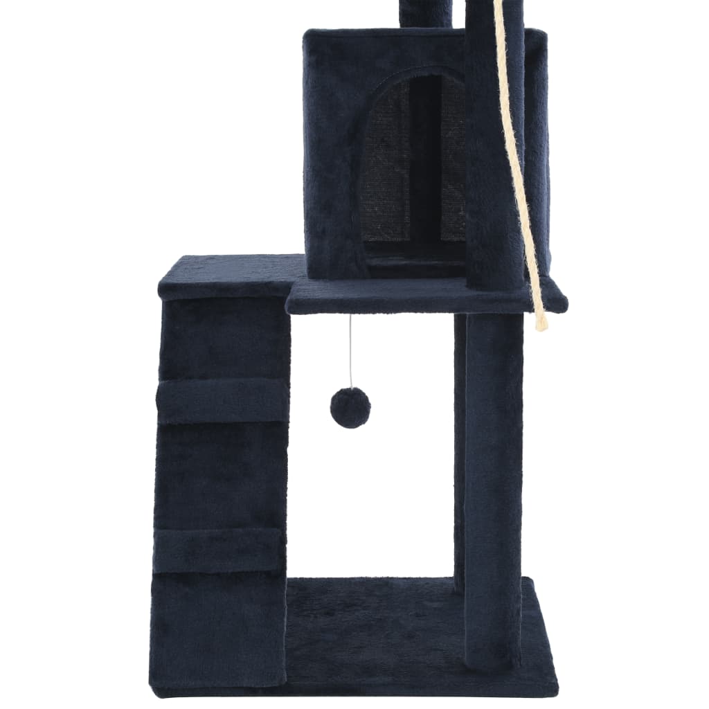 Árvore p/ gatos c/ postes arranhadores sisal 120 cm cinzento