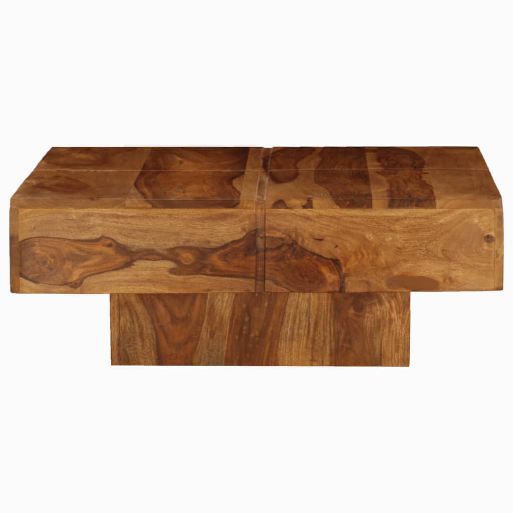 Mesa de centro 80x80x30 cm madeira de acácia maciça