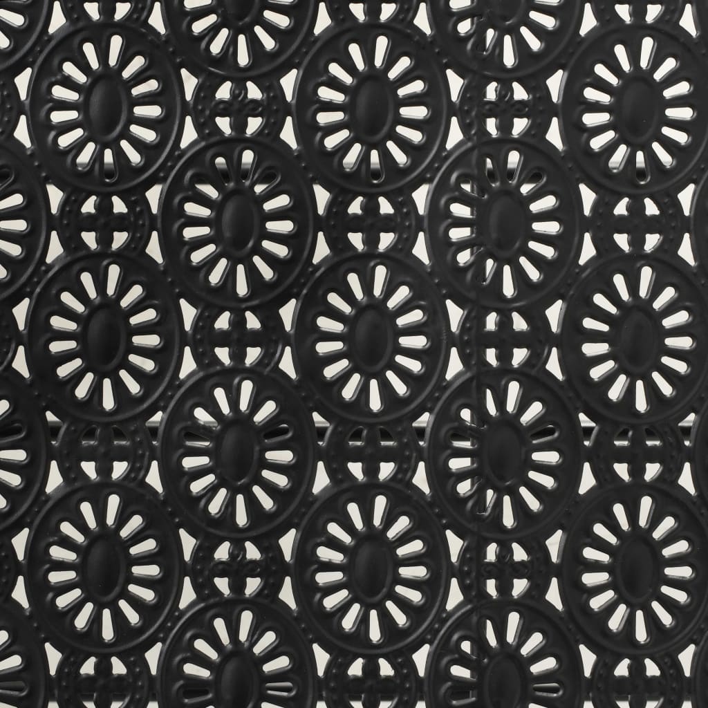 Mesa de centro dobrável estilo vintage metal 100x50x45 cm preto