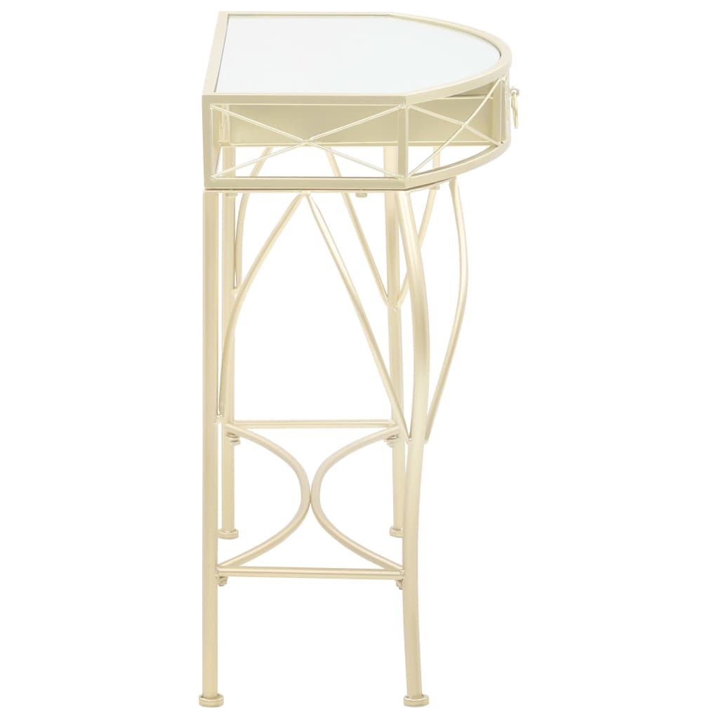 Mesa de apoio estilo francês 82x39x76 cm metal branco