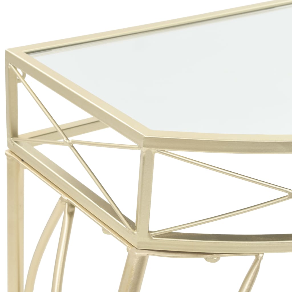 Mesa de apoio estilo francês 82x39x76 cm metal branco