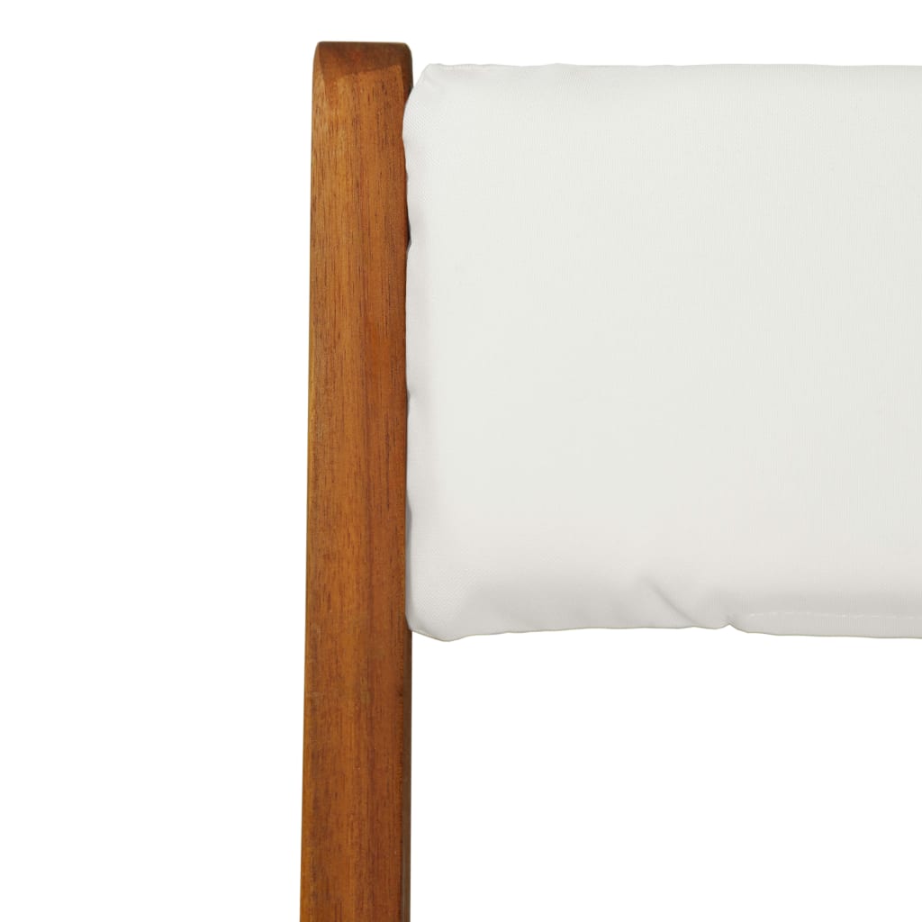 3 pcs conjunto bistrô dobrável c/ almofadões em acácia maciça