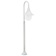 Candeeiro de pé para jardim E27 120 cm alumínio branco