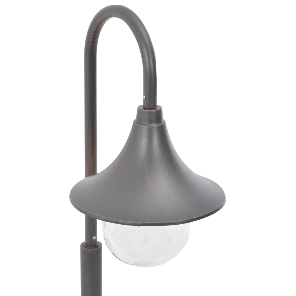 Candeeiro de pé para jardim E27 120 cm alumínio bronze